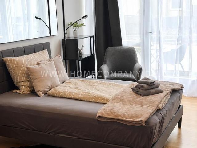 Modern möbliertes 1 Zimmer Apartment mit Balkon