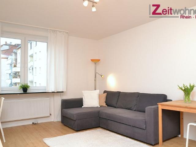 Modern möbliertes Apartment superzentral direkt am Rhein Nähe Deutzer Werft