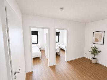 Modern New Build Apartment in Mülheim an der Ruhr – 2 Rooms with Double Bed and Single Bed with Desk, Mulheim an der Ruhr Amsterdam Apartments for Rent