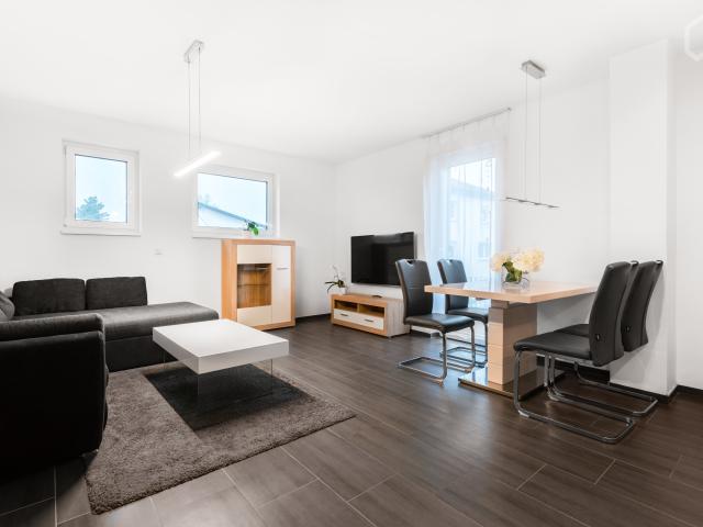 Modern, new loft in Frankfurt am Main with Balkony and direct access to the river Main