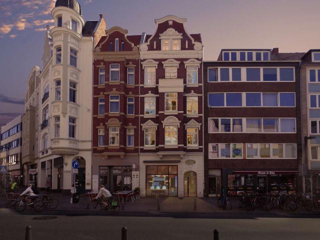 Modern sanierte 2 Zi. Altbauwohnung mit Terrasse auf der Lübecker Altstadtinsel