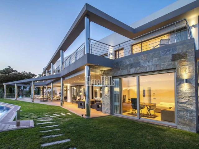 Modern seafront villa with incredible panoramic sea views in elite residential area of Altea, Alicante, Valencia