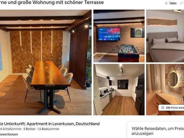 Modern, Spacious 120 m² Apartment – Fully Furnished and Ideal for Temporary Living loft in Leverkusen, Leverkusen Amsterdam Apartments for Rent