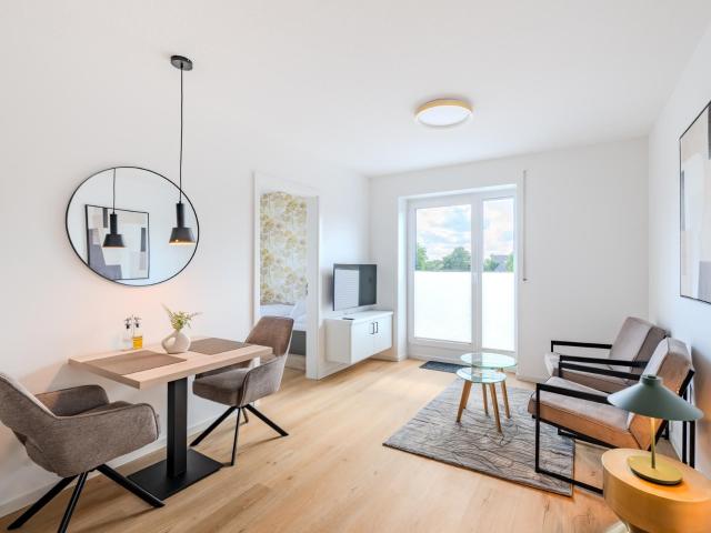 Modern Studio Apartment with Balcony