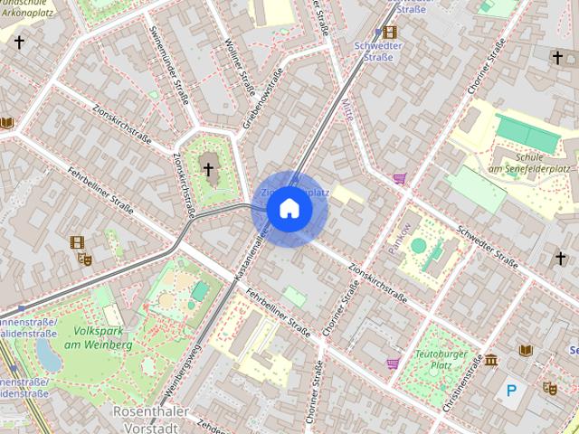 Modern studio apartment for rent in Mitte, Berlin