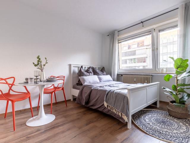 Modern Studio Apartment in the CITY CENTER Perfect for Expats, Dusseldorf Amsterdam Apartments for Rent