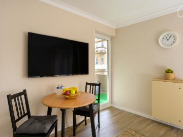 Modern studio apartment in Trier center with balcony