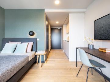 Modern studio with balcony, Motorworld Stuttgart, Boblingen Amsterdam Apartments for Rent
