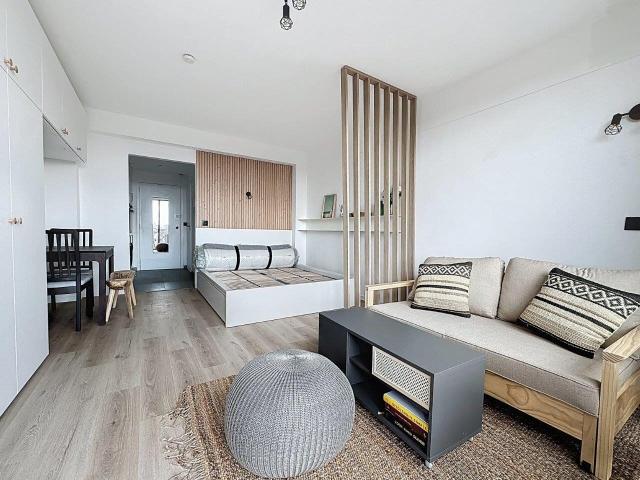 Modern studio with panoramic view