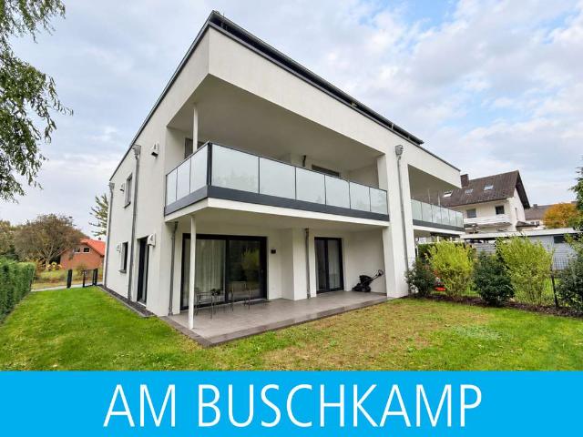 Modern & stufenlos wohnen mit Terrasse und Garten