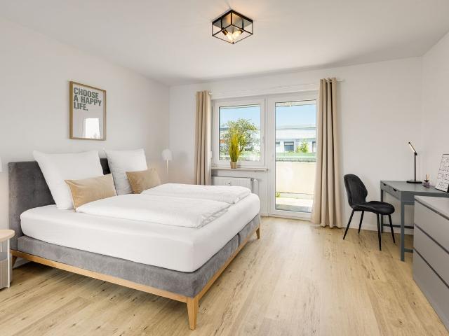 Modern penthouse apartment 128 sqm with large sun terrace, Freising Amsterdam Apartments for Rent