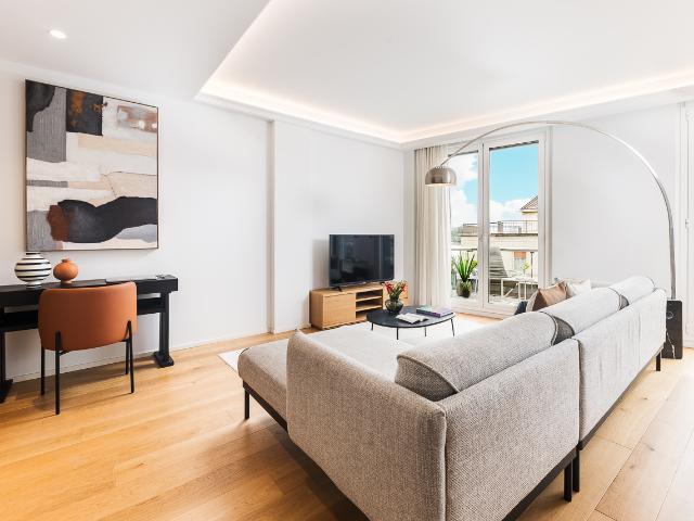 Modern penthouse with double terrace