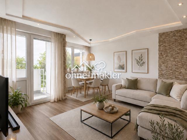 Modern renovierte 3 Zimmer Wohnung mit Balkon & Aufzug in Köln Pesch, provisionsfrei