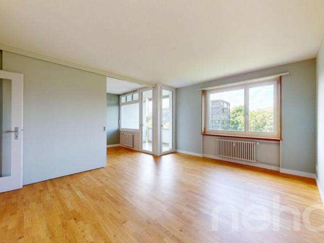 Modern renovierte 3.5 Zimmer Wohnung mit Weitblick ins Grüne in Basel
