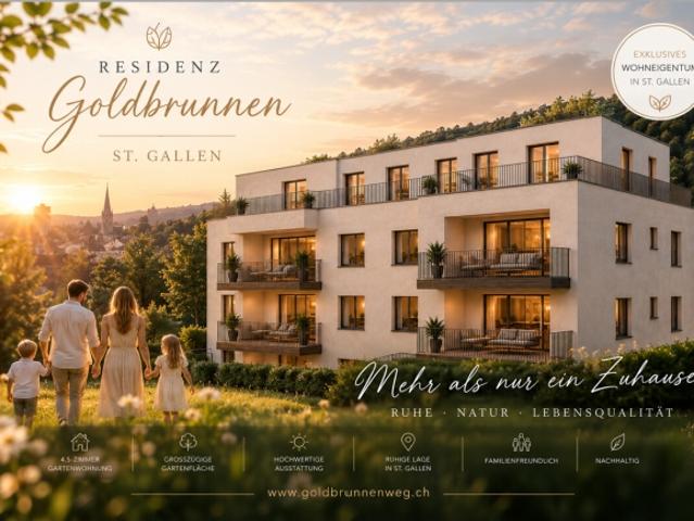 Modern wohnen. Natürlich leben. Mitten in St. Gallen