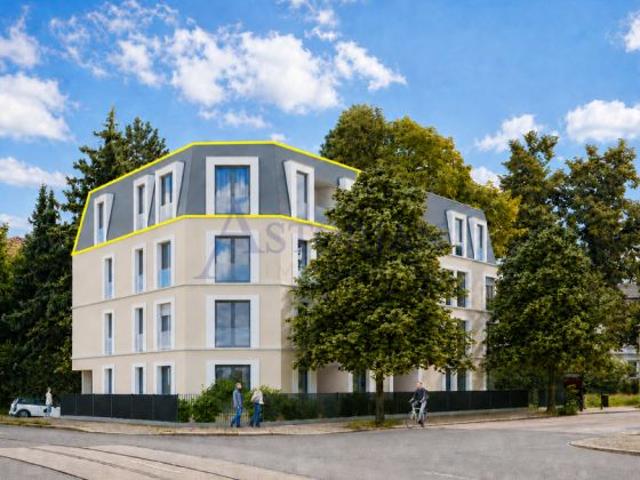 Ihr neues Zuhause über den Dächern von Dresden Cotta | 2 Zimmer Penthouse im EH40 QNG Neubau