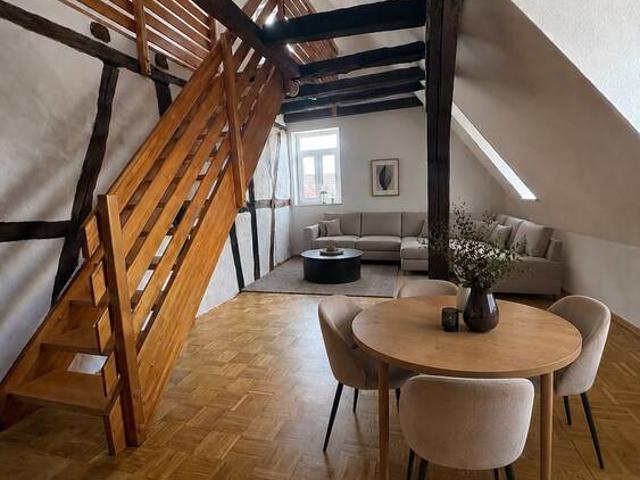 Modern trifft Fachwerk 3 Zimmer Maisonette Wohnung in Brettach!