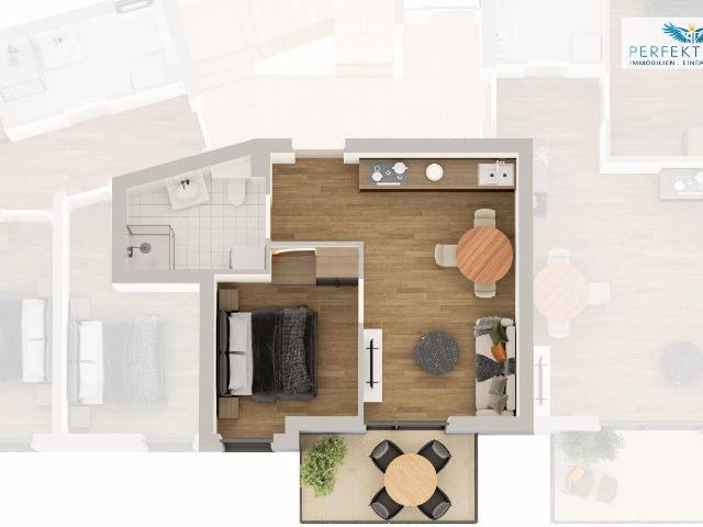 Modern und durchdacht – 2 Zimmer Neubauwohnung mit Balkon