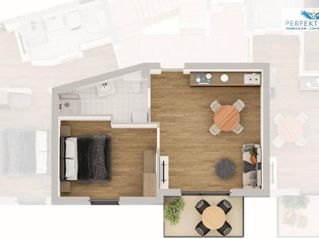 Modern und durchdacht – 2 Zimmer Neubauwohnung mit Balkon