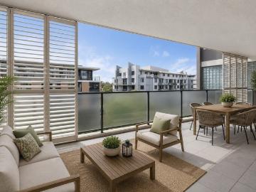 Modern unit with Oversized Balcony