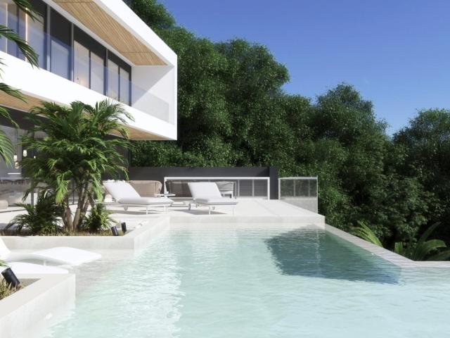 Moderna promoción de obra nueva con vistas al mar en venta e. 189m² Benitachell