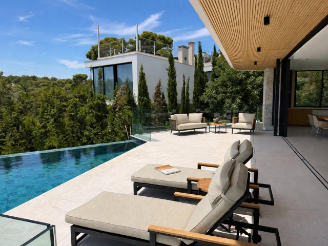 Moderna villa de obra nueva con piscina en Bendinat