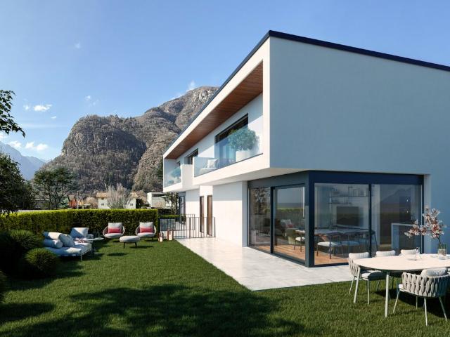 MODERNA VILLA DI 4.5 LOCALI CON GIARDINO PRIVATO A BIASCA