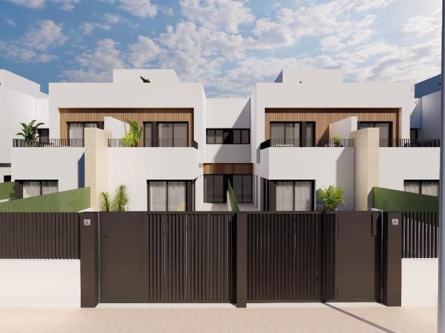 Modernas villas adosadas con piscina privada cerca del mar e. 104m² Santiago de la Ribera