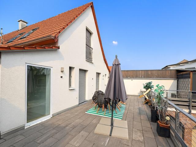 Moderne Maisonettewohnung mit Dachterrasse in Schwebheim