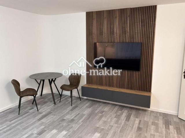 Moderne möblierte 1 Zimmer Wohnung mit EBK, Aufzug und großer Terasse