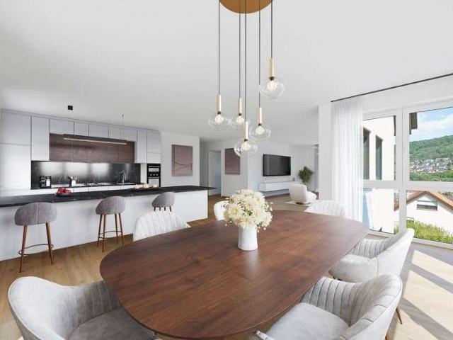 Moderne Neubau Maisonettewohnung m. Fernblick + im Preis inkl. 2 Tiefgaragenstellplätze + großzüg