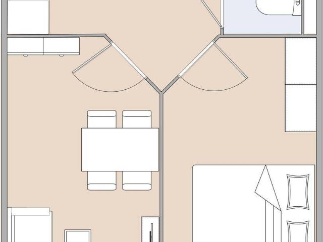 Moderne Neubauwohnung in mondäner Wohngegend mit Balkon