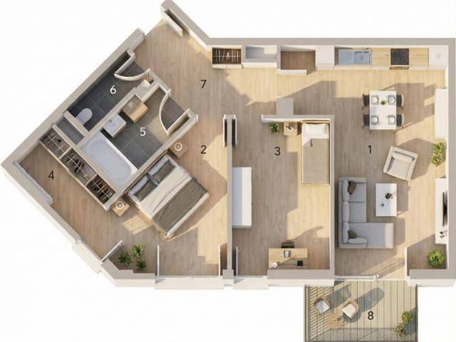 Moderne Neubauwohnung mit Balkon *PROVISIONSFREI