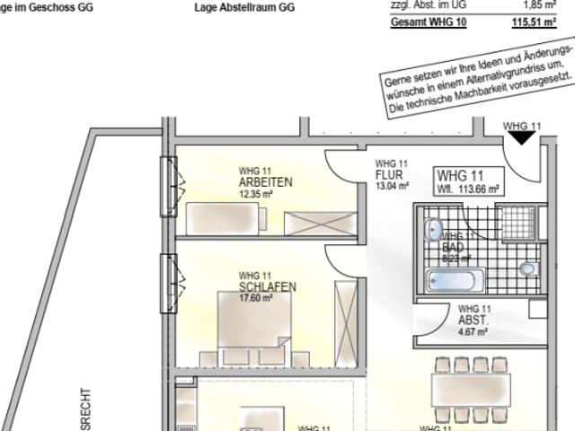 Moderne altengerechte Wohnung mit großer Terrasse im Energiesparhaus in ruhiger Lage