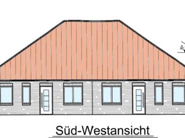 Moderne Bungalowhälfte mit Einbauküche und Carport an der Thülsfelder Talsperre!
