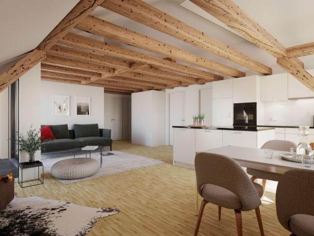 Moderne Dachwohnung mit Loggia an zentraler Lage