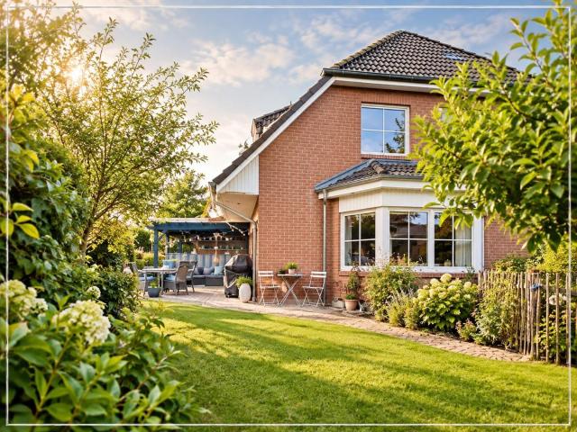 Moderne DHH mit Kamin, überdachter Terrasse, Glasfaser & Elektromobilität PRIVAT/PROVISIONSFREI