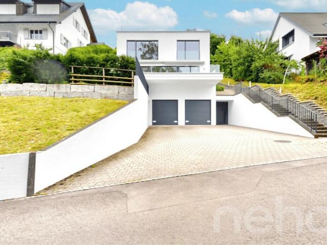 Moderne Doppelhaushälfte mit Weitsicht und grosser Terrasse