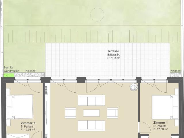 Moderne, Energieeffiziente 3 Zi. Garten Neubauwohnung in Zentraler Lage in Baden Provisionsfrei!