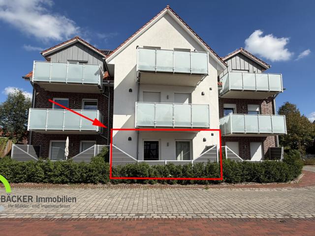 Moderne Erdgeschoss Singlewohnung mit Terrasse und Einbauküche