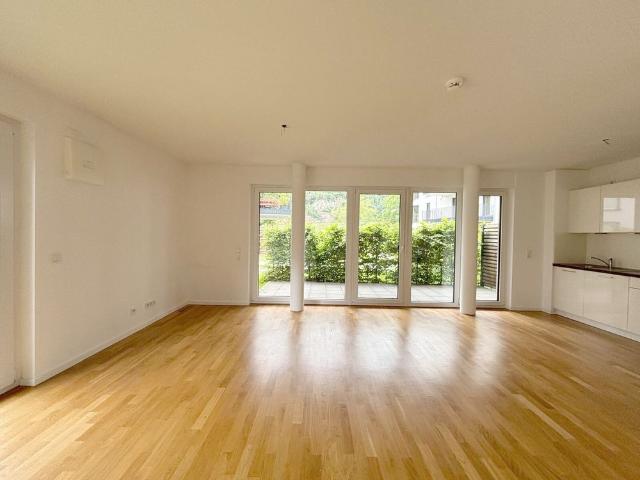 Moderne Erdgeschosswohnung mit Einabuküche und Terrasse