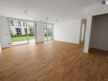 Moderne Gartenwohnung im Erstbezug – 4 Zimmer, ca. 110 m² Wohnfläche & großzügiger Eigengarten!