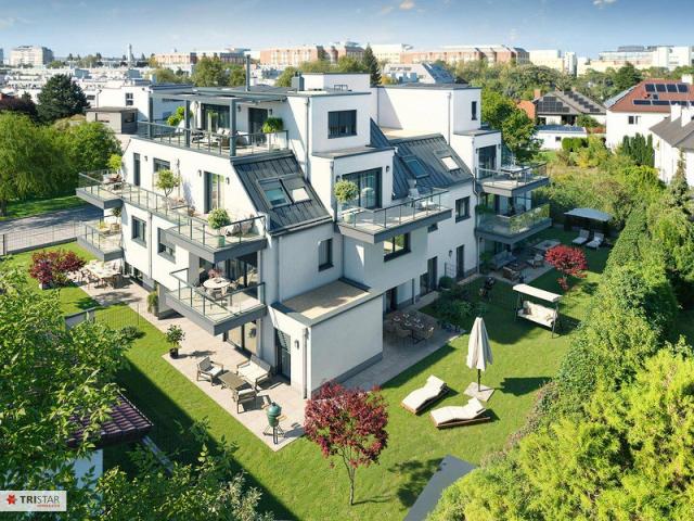 Moderne Gartenwohnung in 1220 Wien: Erstbezug mit Terrasse und Solarenergie!
