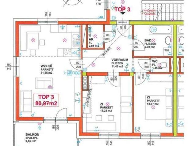 Moderne geförderte Wohnung