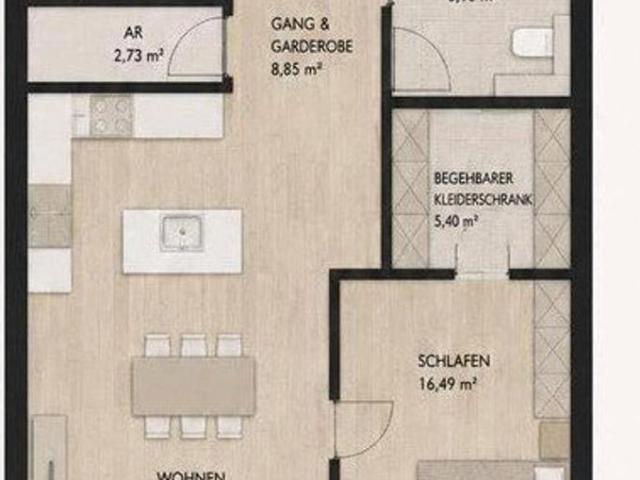 Moderne, Helle Neubauwohnung in Ruhiger Lage mit Blick Über das Rheintal bis Hin zum Bodensee