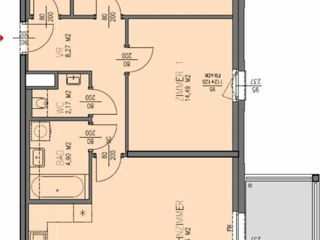 Moderne, helle 79m² Wohnung mit Balkon 9m² in absoluter Ruhelage ab sofort zu vermieten