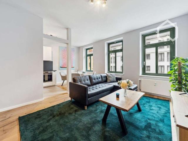 Moderne sanierte möbilierte 2 Zimmerwohnung in zentraler Lage in Leipzig, Stadtteil Reudnitz