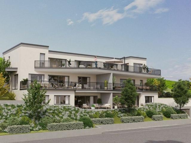 Moderne Skulptur mit Weitsicht: Neubauwohnungen am Galtberg