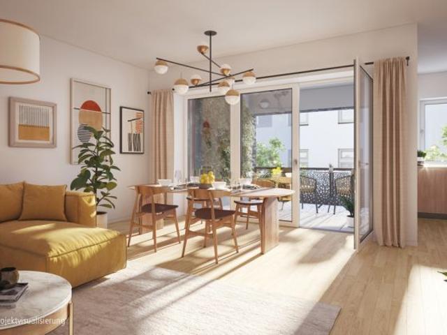 Moderne und urbane 2 Zimmerwohnung mit Sonnenloggia