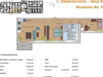 MODERNE und HELLE 3 Zimmerwohnung mit hochwertiger Ausstattung